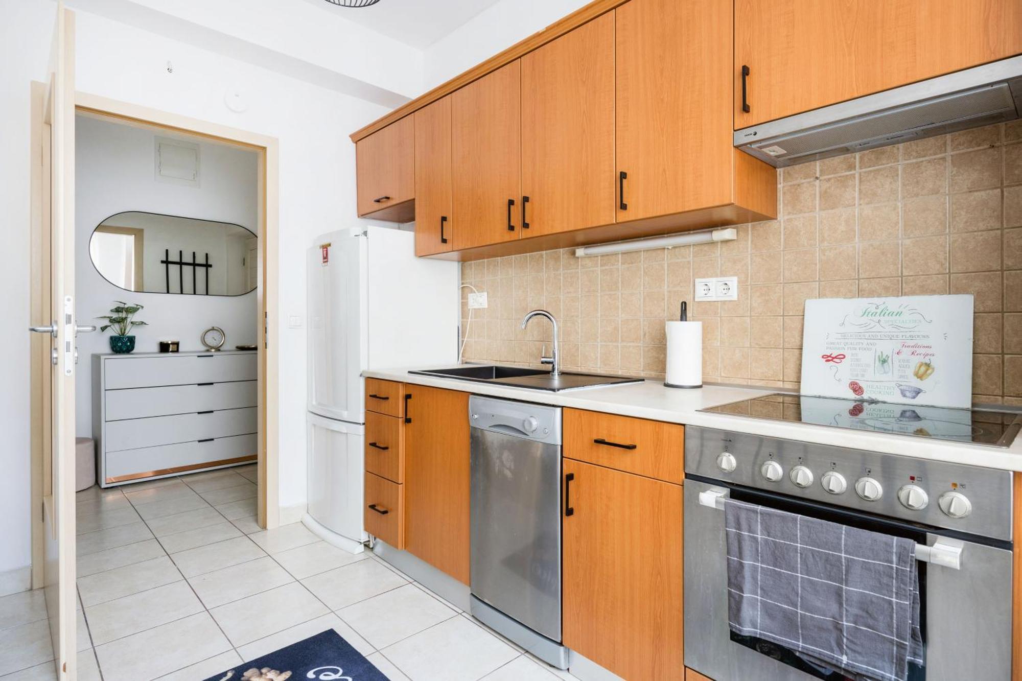 Modern Two-Bedroom Apartment With Free Parking 布达佩斯 外观 照片
